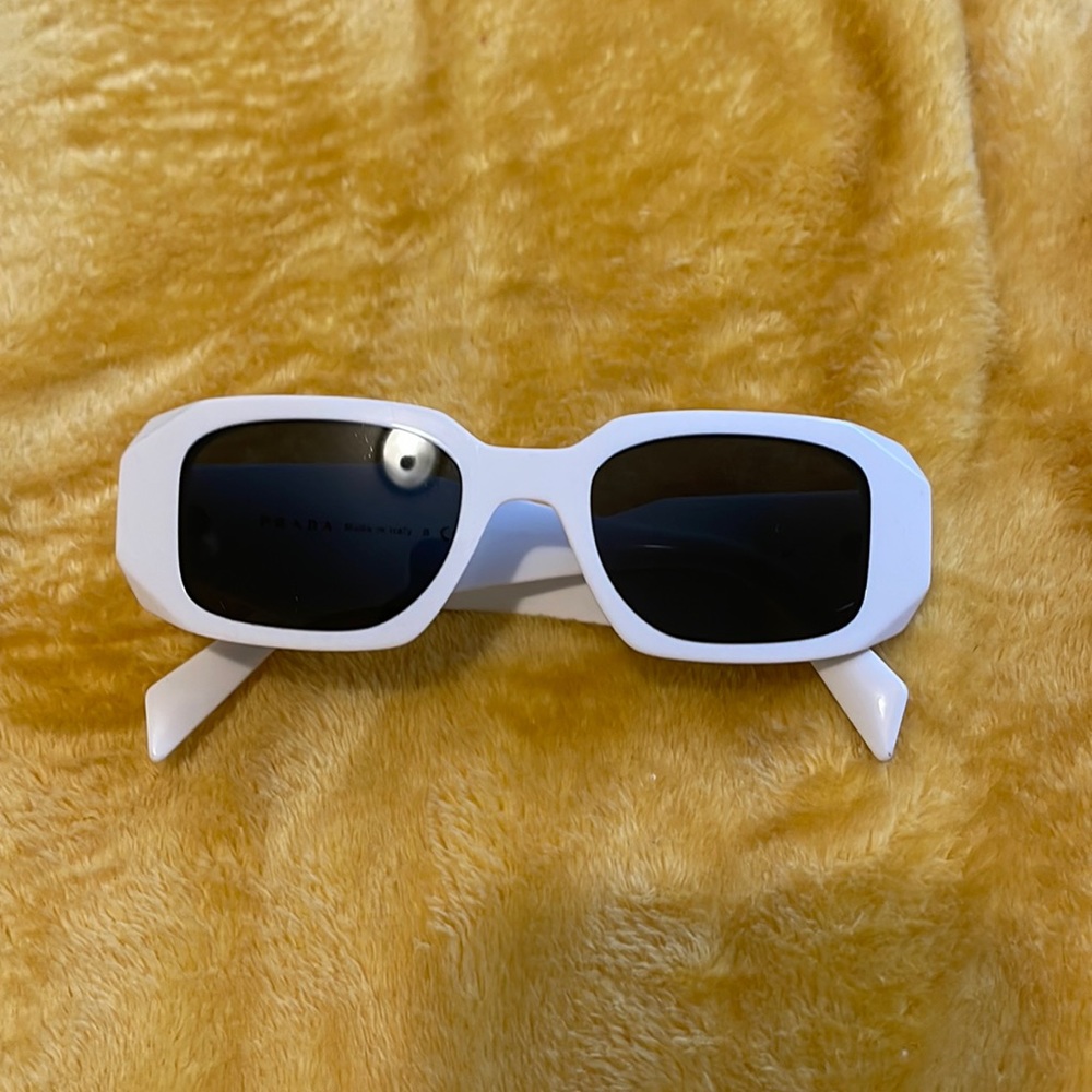 LUXURY White Prada Sunglasses PR 17WS